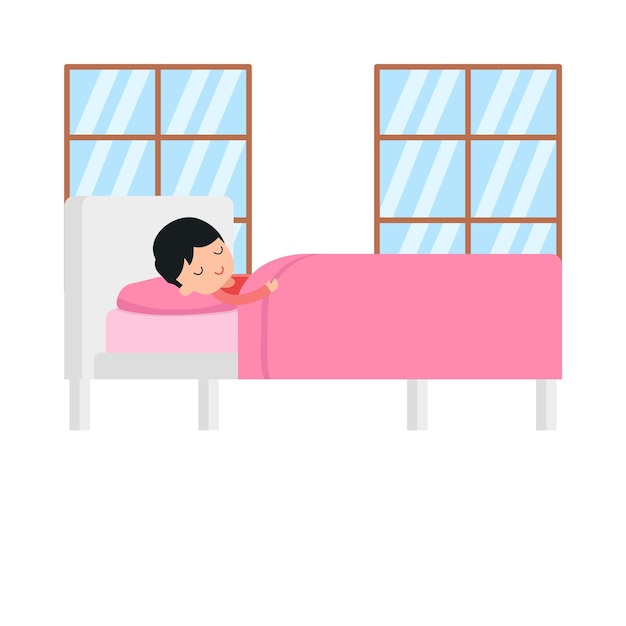 Vector ilustración de la cama