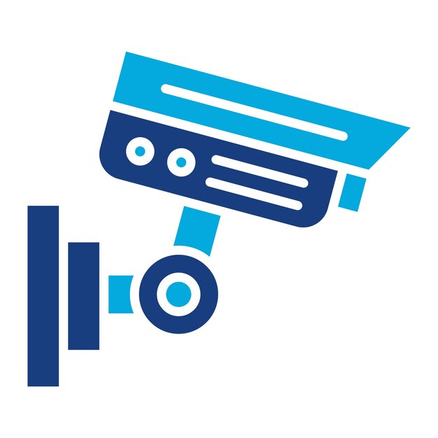 Ilustración de la cámara de CCTV Duotone