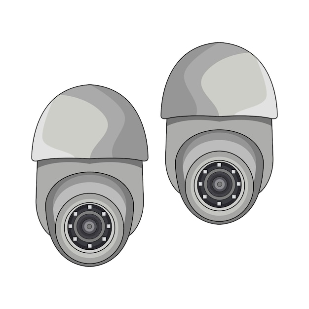 Ilustración de las cámaras de vigilancia
