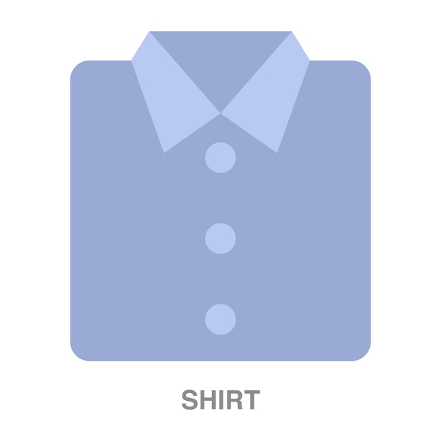 Vector ilustración de camisa sobre fondo transparente