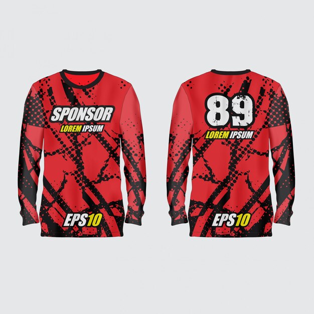 Ilustración de camiseta deportiva