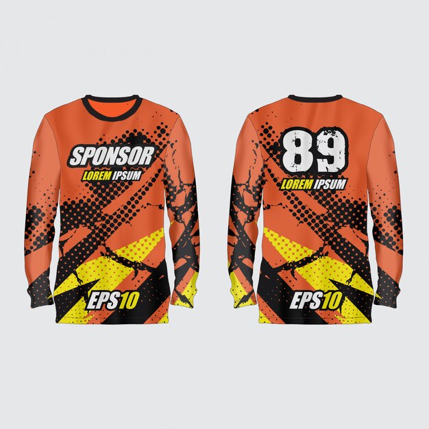Ilustración de camiseta deportiva
