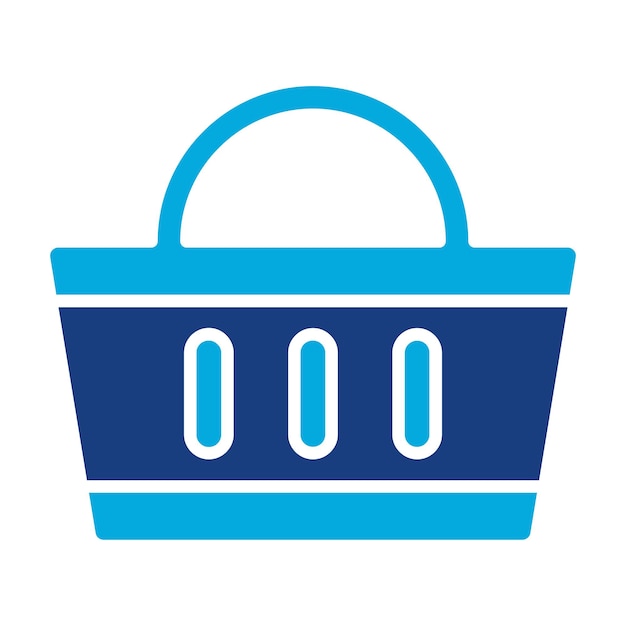 Ilustración de la canasta de compras Duotone