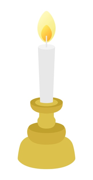 Ilustración de un candelero del budismo