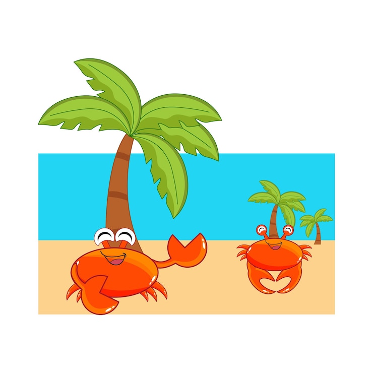Vector ilustración de cangrejo