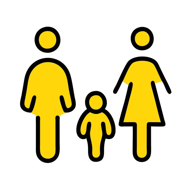 Ilustración de la capa vectorial transparente PNG del icono de la familia plana
