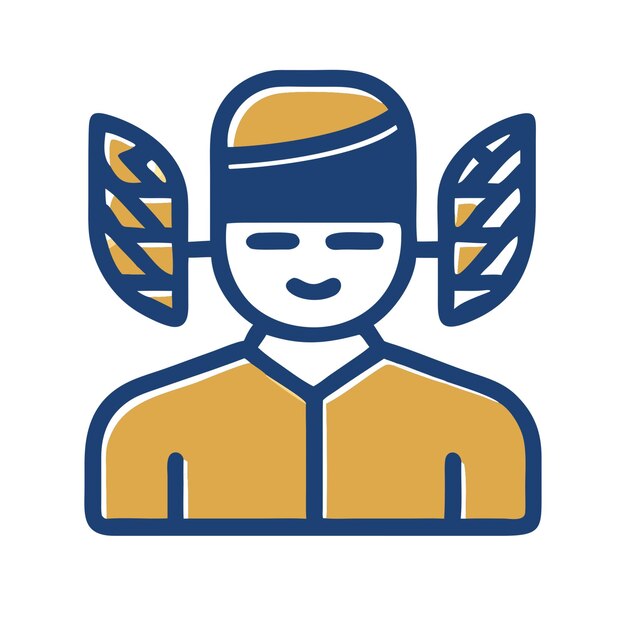 Ilustración de capa vectorial transparente PNG con icono plano de Avatar