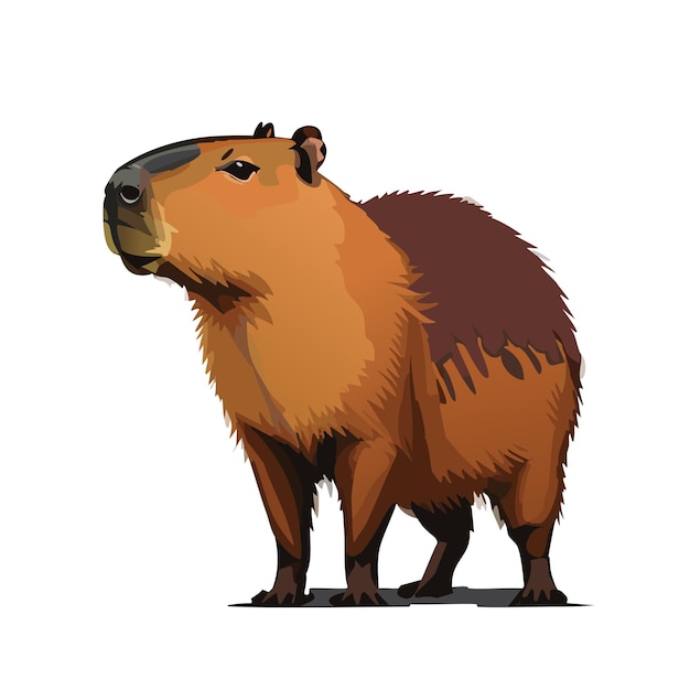 Vector ilustración de capibara