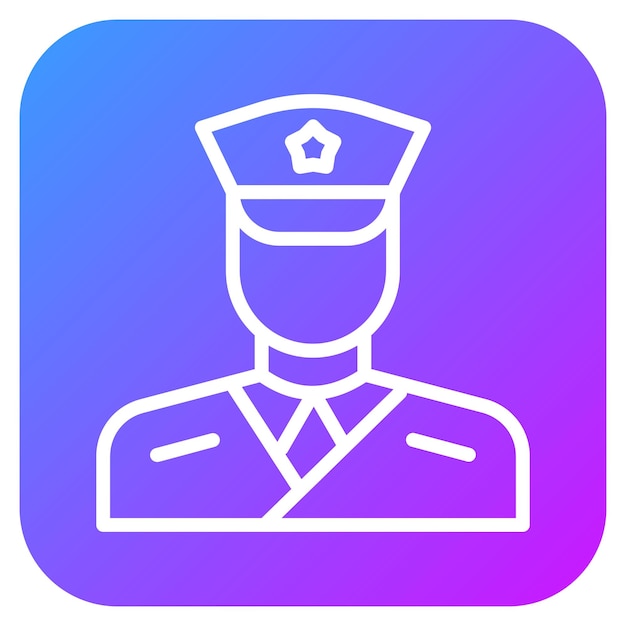 Ilustración del capitán del ejército Vector