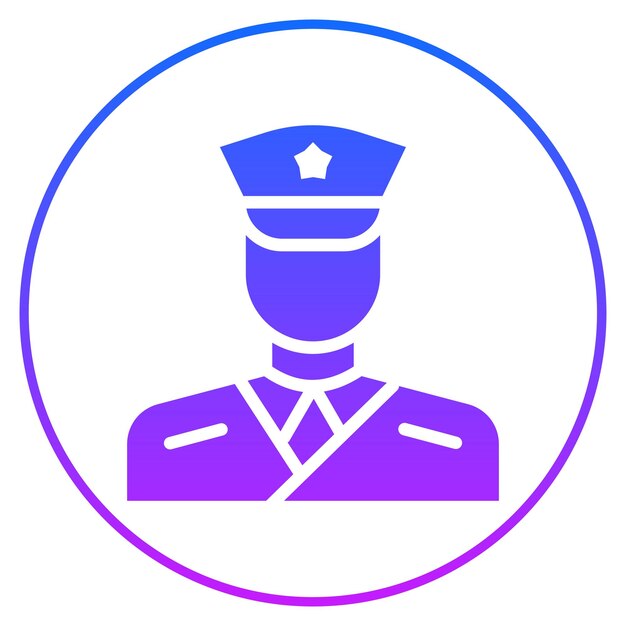 Ilustración del capitán del ejército Vector