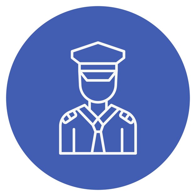 Ilustración del capitán vectorial