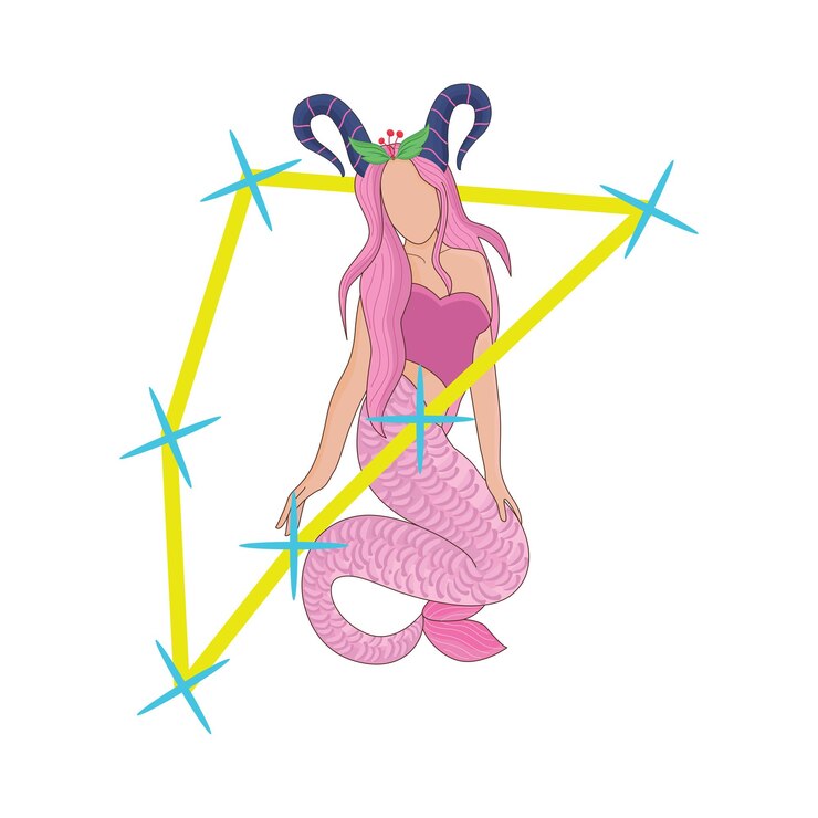 Vector ilustración del capricornio