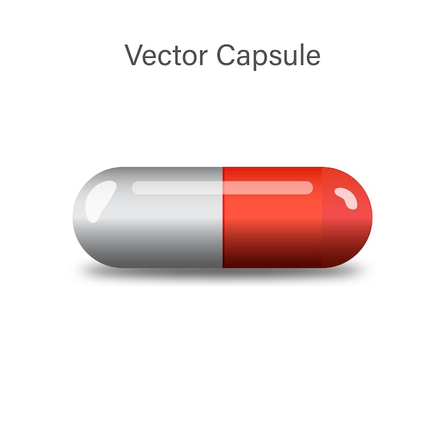 Ilustración de cápsula vectorial