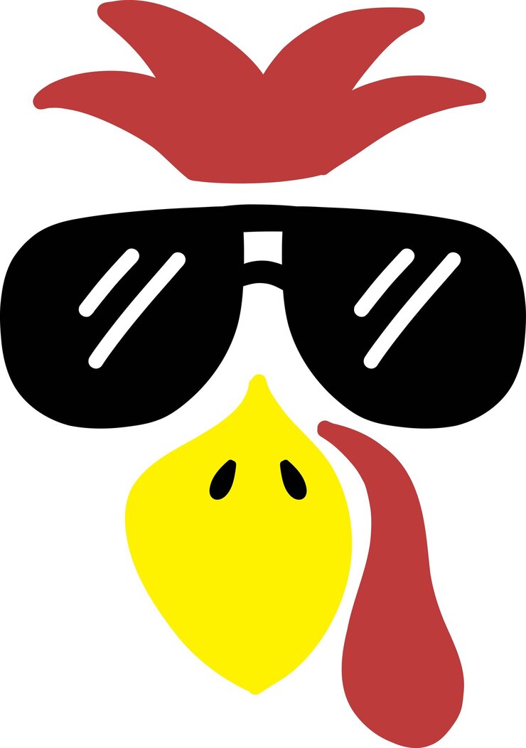 Vector ilustración de cara de pavo dibujado a mano