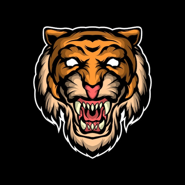 Ilustración de cara de tigre