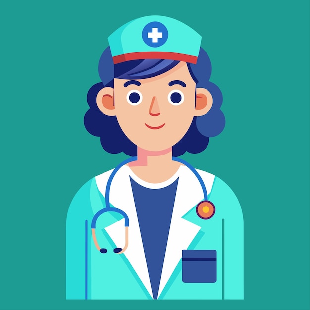 Ilustración de caracteres vectoriales de técnicos médicos en estilo plano