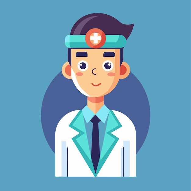 Ilustración de caracteres vectoriales de técnicos médicos en estilo plano
