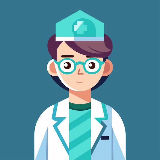 Ilustración de caracteres vectoriales de técnicos médicos en estilo plano