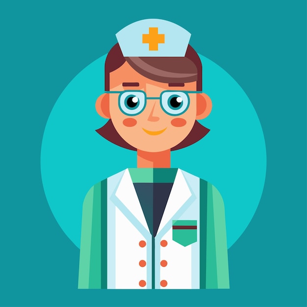 Ilustración de caracteres vectoriales de técnicos médicos en estilo plano
