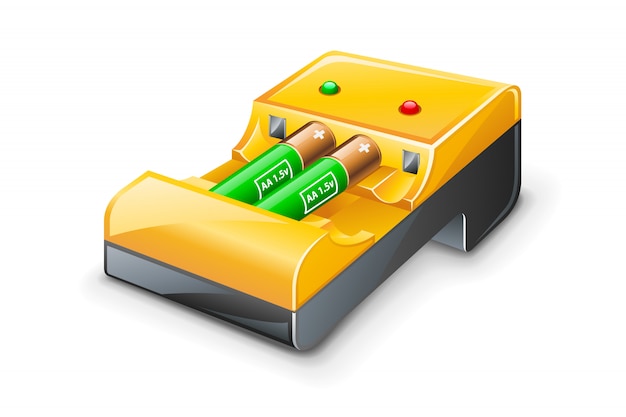 Ilustración de cargador de batería