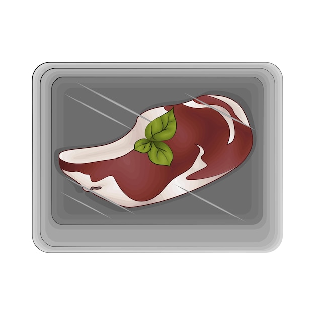 Vector ilustración de la carne de res