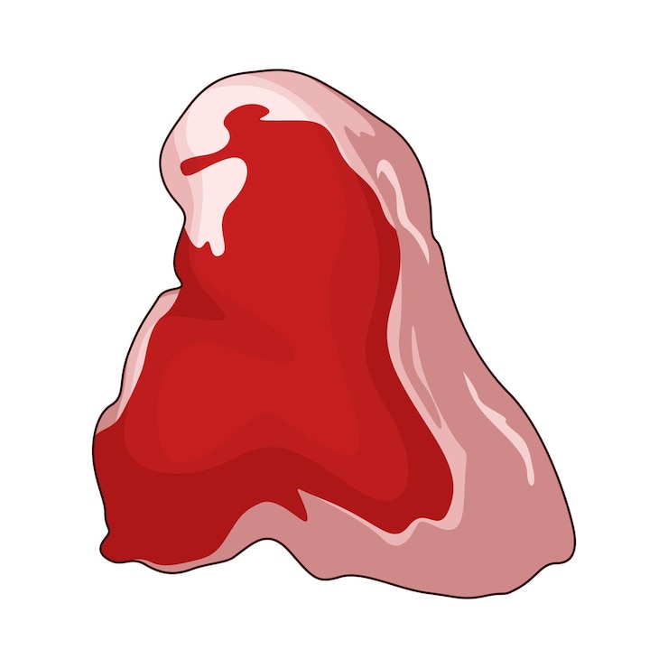 Vector ilustración de la carne