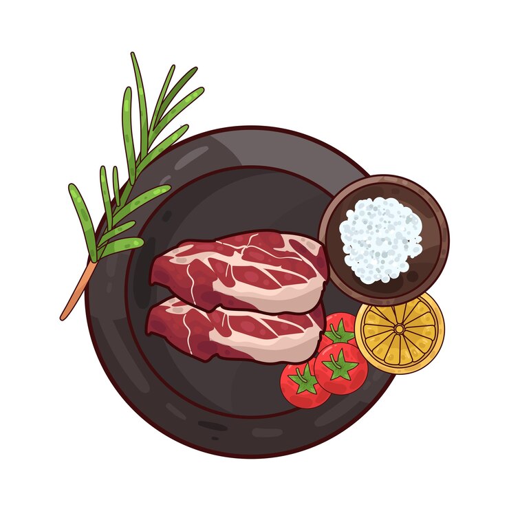Vector ilustración de la carne