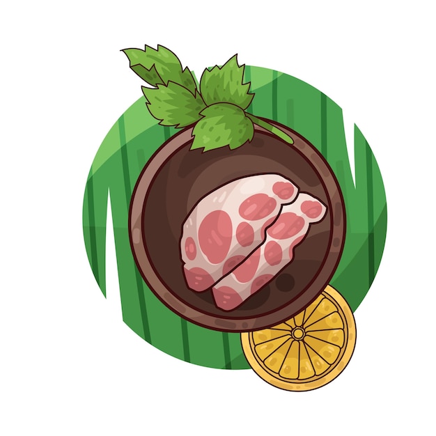 Ilustración de la carne