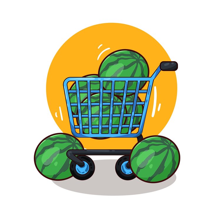 Vector ilustración del carrito de compras