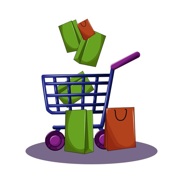 Ilustración del carrito de compras