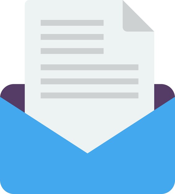 Ilustración de carta de invitación en estilo minimalista