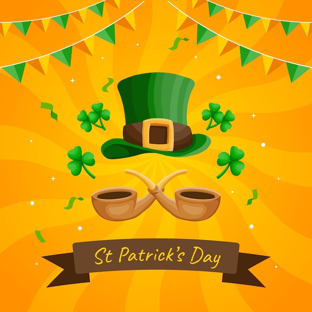 ilustración del cartel del día de san patricio