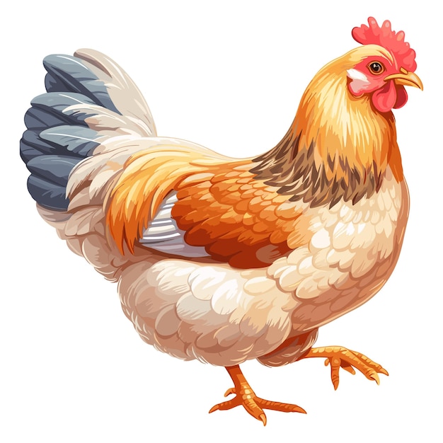 Vector ilustración del cartón vectorial de pollo