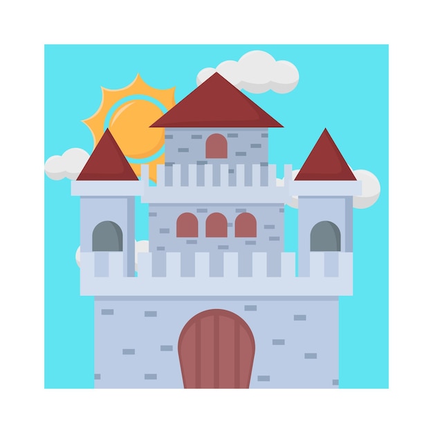 Vector ilustración del castillo