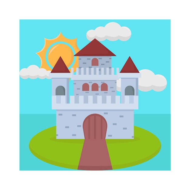 Vector ilustración del castillo