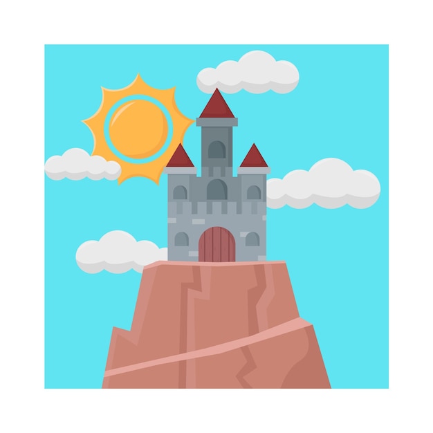 Vector ilustración del castillo