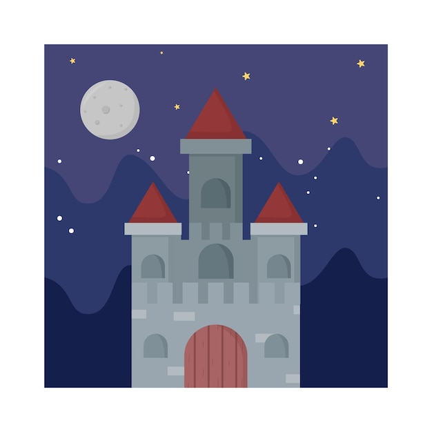 Vector ilustración del castillo