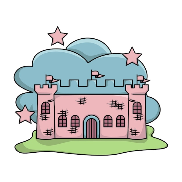 Vector ilustración del castillo