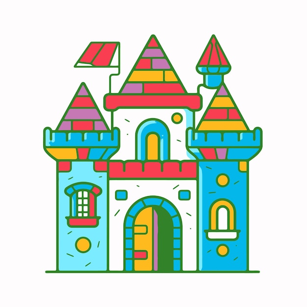 ilustración de un castillo