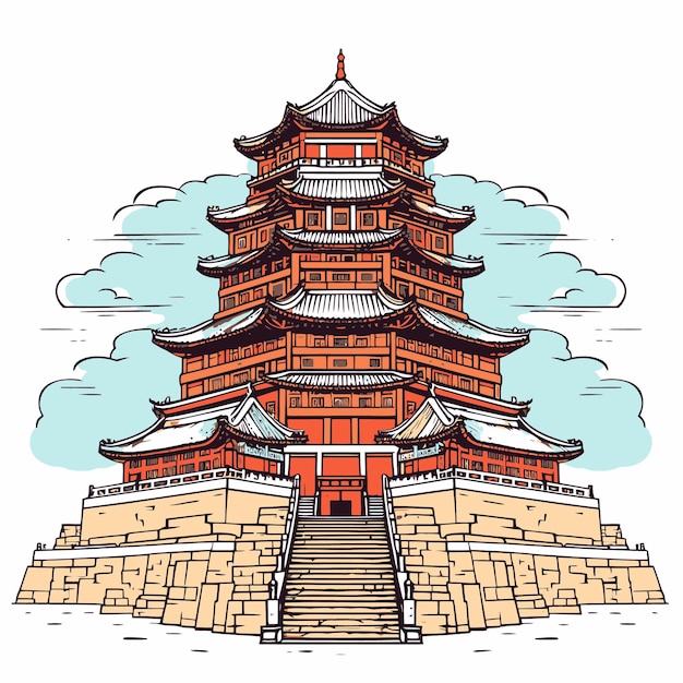 ilustración de un castillo