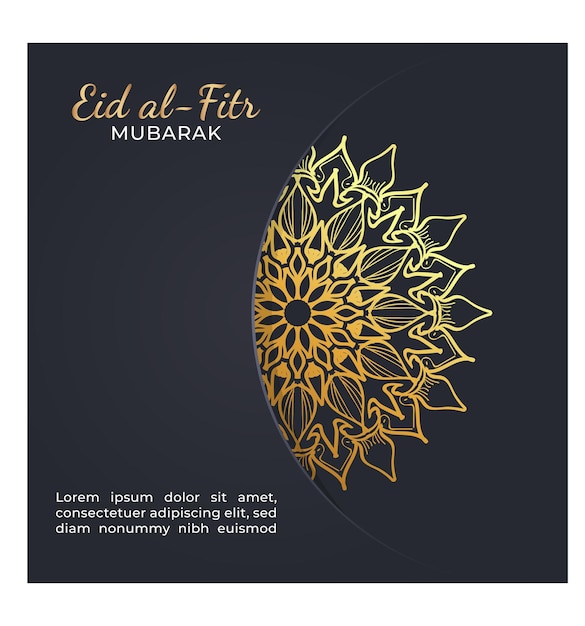 Ilustración de celebración de eid mubarak