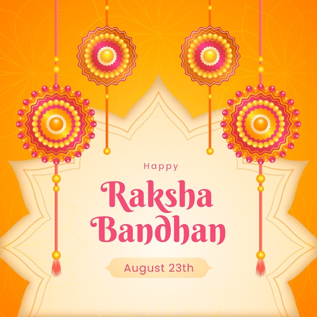 Ilustración para la celebración del festival de raksha bandhan