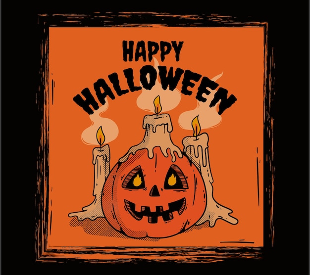 Vector ilustración de celebración de halloween