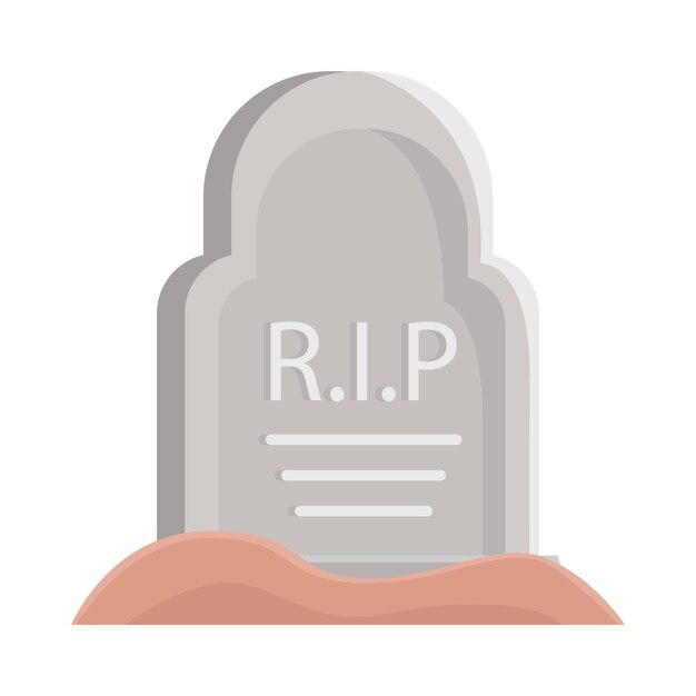 Vector ilustración del cementerio