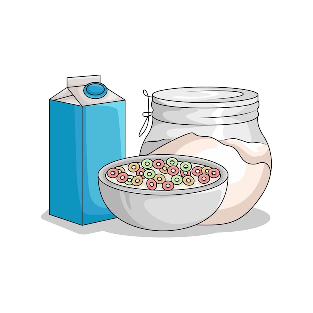 Vector ilustración de cereal