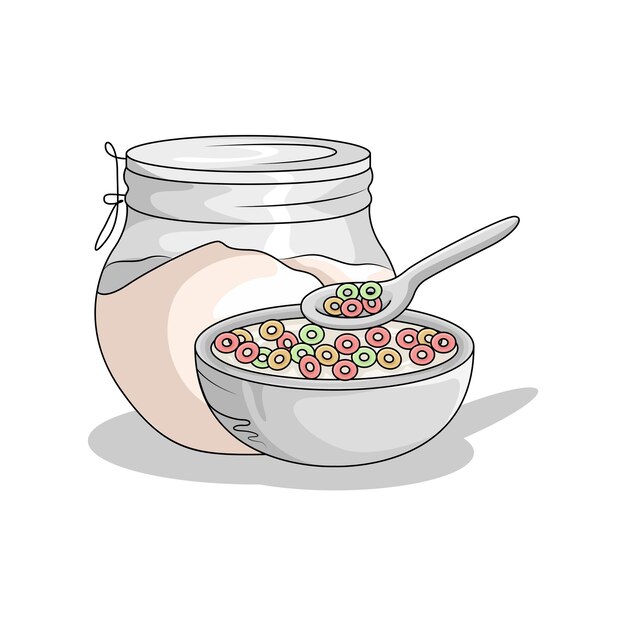 Ilustración de cereal