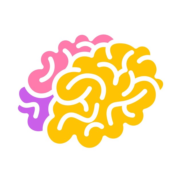 Vector ilustración del cerebro