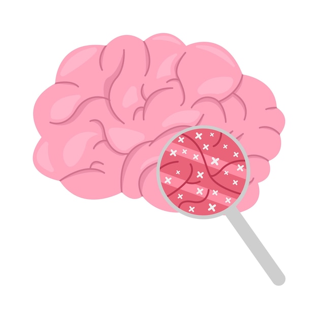 Vector ilustración del cerebro