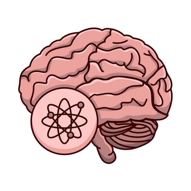 Vector ilustración del cerebro