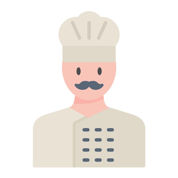 Ilustración de Chef Flat